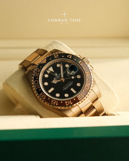 Rolex GMT-Master II 126715CHNR 'Root Beer Black Dial Rose gold Oyster 2021 40mm. Fullset รูปที่ 3