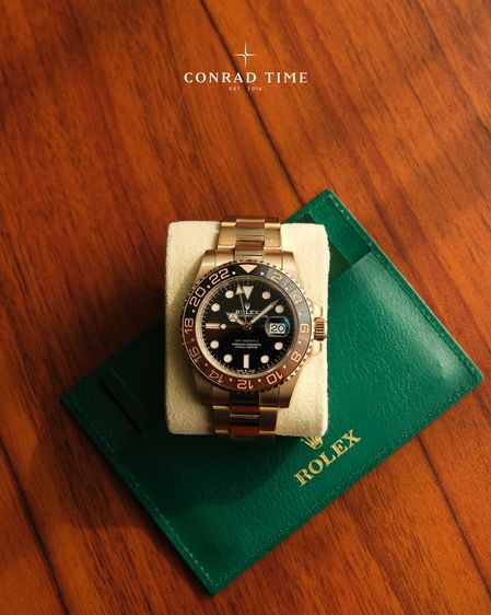 Rolex GMT-Master II 126715CHNR 'Root Beer Black Dial Rose gold Oyster 2021 40mm. Fullset