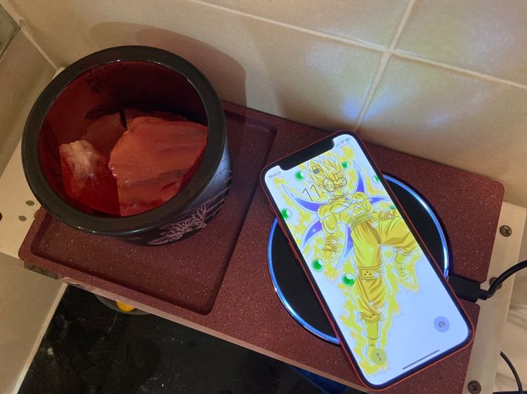 The wisdom วิสดอม ของขวัญพิเศษเฉพาะ   ชุดเครื่องหอมแก้วหินคริสตัลอโรมา แท่นชาร์จหินมือถือไร้สาย หรูหรามาก พร้อมส่ง กสิกร kbank รูปที่ 10