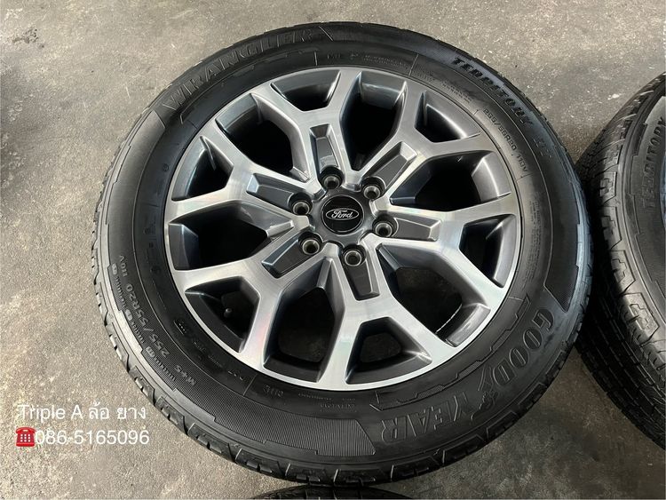 ✨ล้อแม็ก✨Ford Everest Next-Gen ขอบ 20 เทาหน้าเงา พร้อมยาง 255-55-20 GoodYear💥ปลายปี 22💥 รูปที่ 4
