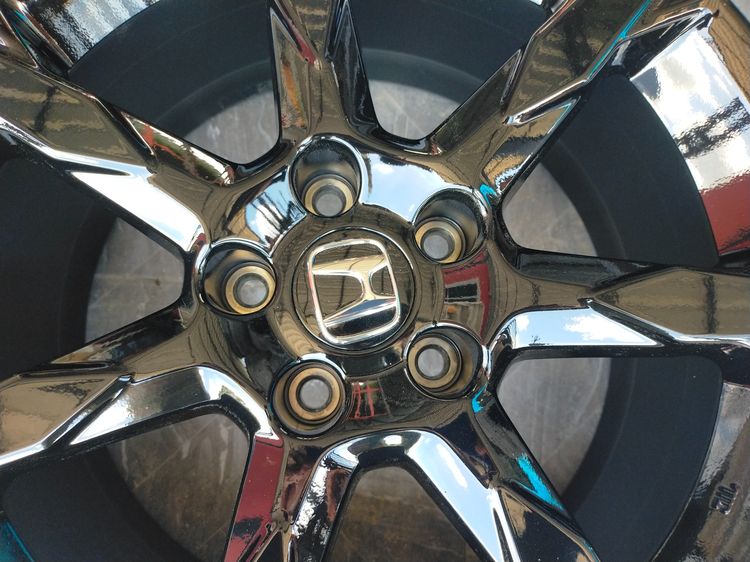 แม็กฮอนด้า18 กว้าง8 et50 สีอบpowder coat ใส่ accord CRV civic HRVอื่นๆ 5 รู 114 รูปที่ 5