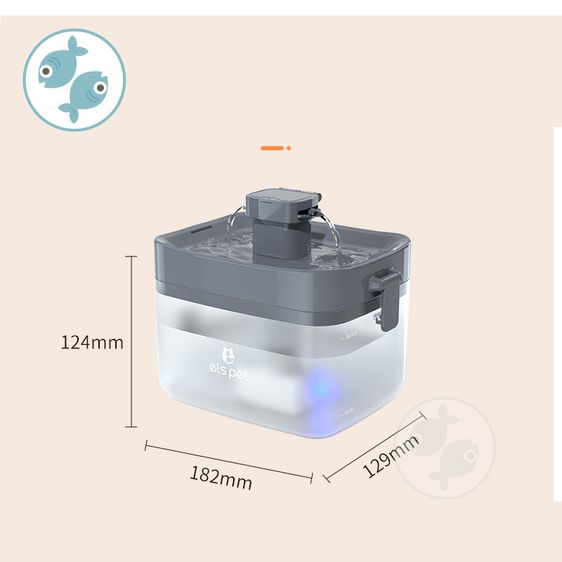 น้ำพุแมว ELS PET (usb ต่อpowerbankได้) เสียงเงียบ  รูปที่ 5