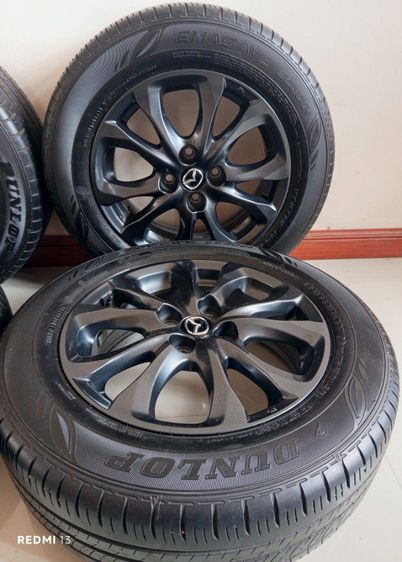 ล้อแม็ก Mazda 2 ปี 2018 ขอบ 15 นิ้ว พร้อมยาง Dunlop 185 65 R15 ยาง 3 เส้นอายุ 2 ปี 1 เส้นใหม่สภาพดี รอยเล็กน้อย รูปที่ 6
