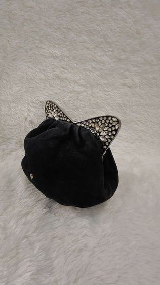 กระเป๋าสะพาย Kate spade ผ้ากำมะหยี่สีดำ มือสองสภาพดี รูปที่ 2