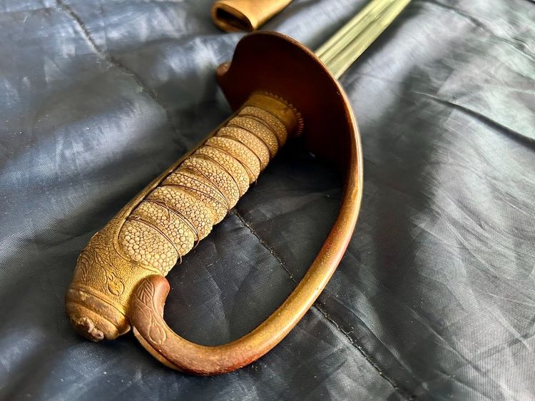 ขายดาบซามูไร-ดาบ Kyu-Gunto naval officers sword ยุคเมจิตอนปลาย รูปที่ 4