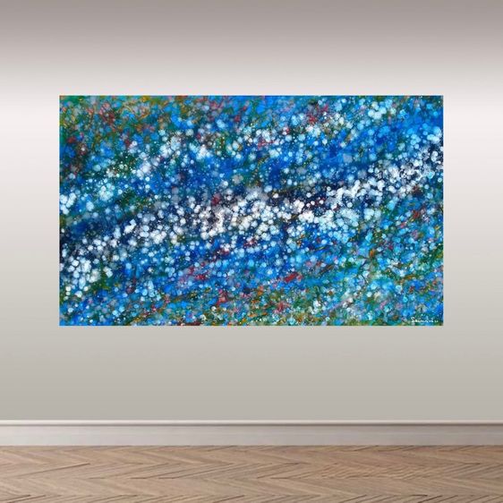 ภาพวาดสีอะคริลิคบนเฟรมผ้าใบ