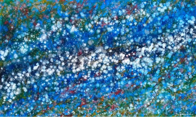 ภาพวาดสีอะคริลิคบนเฟรมผ้าใบ รูปที่ 2
