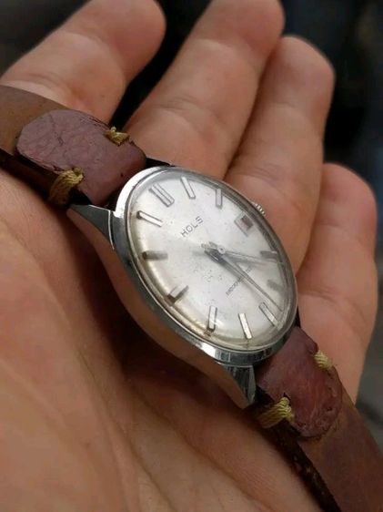 นาฬิกา Hols ไขลาน 
เช็คล้างเครื่องแล้ว สภาพดี 
เดินดี รูปที่ 2