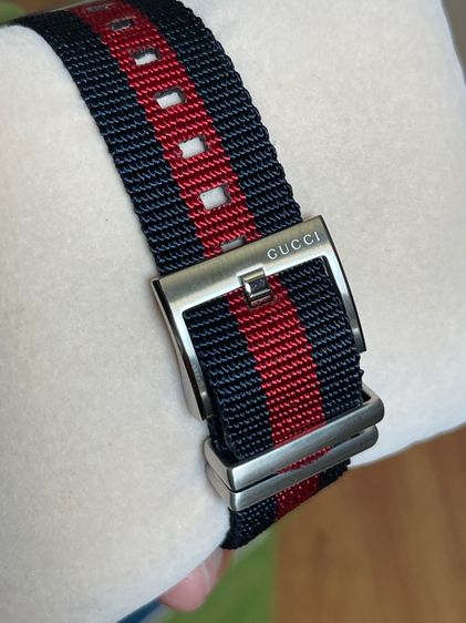 GUCCI GG2570 Blue Dial 41 mm Blue and Red Nylon Watch YA142303 รูปที่ 7