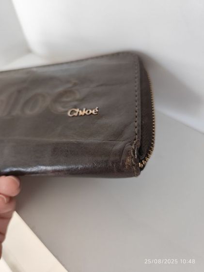 กระเป๋าสตางค์ Chloe สีเขียวทหาร มือสองขายตามสภาพขอคนรับได้ รูปที่ 8
