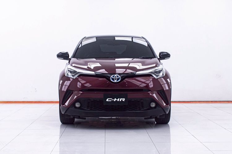 Toyota C-HR 2018 1.8 Hybrid Mid Utility-car ไฮบริด ไม่ติดแก๊ส เกียร์อัตโนมัติ แดง รูปที่ 4