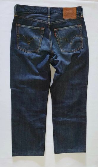 Levi's 702 กางเกงยีนส์สีน้ำเงินเข้มออกเฟส รูปที่ 3