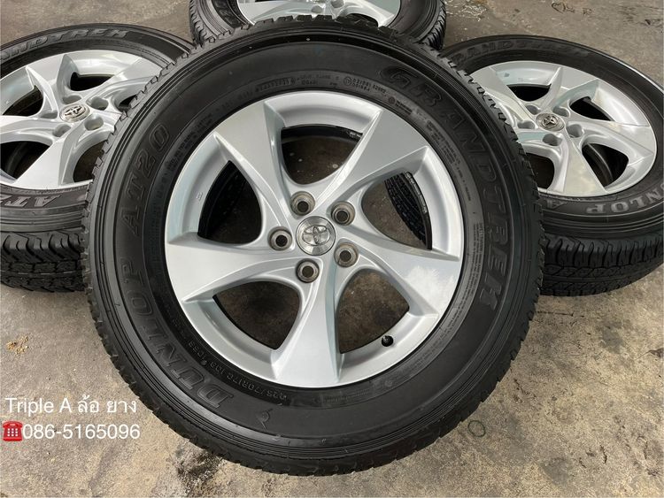 ✨ล้อแม็ก 5รู114✨Toyota ขอบ 17 พร้อมยาง 225-70-17 Dunlop ปี 21🚘ใส่ Vigo Revo ได้เลย รูปที่ 2