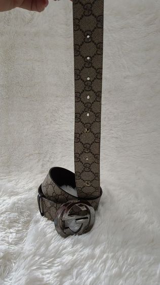 เข็มขัด Gucci สาย หนังแคนวาส มือสอง หนังมีสีเฟด รูปที่ 8