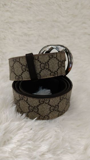 เข็มขัด Gucci สาย หนังแคนวาส มือสอง หนังมีสีเฟด รูปที่ 2