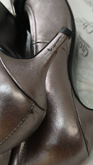 รองเท้าคัชชู ส้นสูง 1 นิ้ว สีเทา หนังนิ่ม ใส่สบาย Chou รูปที่ 9