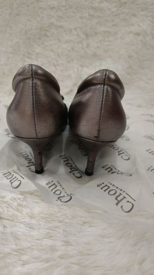 รองเท้าคัชชู ส้นสูง 1 นิ้ว สีเทา หนังนิ่ม ใส่สบาย Chou รูปที่ 5