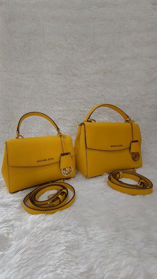 กระเป๋าสะพายยาวได้ Michael kors สีเหลืองมาสตาด 2ใบแม่ลูก รูปที่ 5