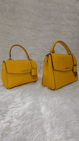 กระเป๋าสะพายยาวได้ Michael kors สีเหลืองมาสตาด 2ใบแม่ลูก รูปที่ 4