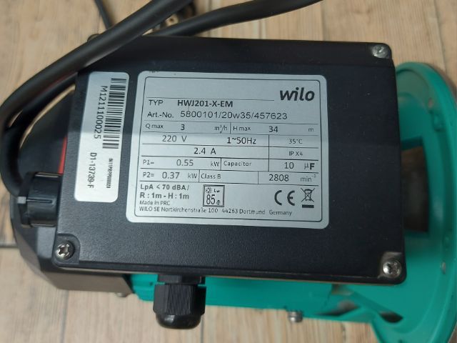 ปั้มน้ำ Wilo 370w รูปที่ 5