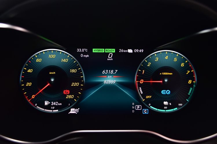 Mercedes-Benz C-Class 2020 C300 Sedan ไฮบริด ไม่ติดแก๊ส เกียร์อัตโนมัติ ดำ รูปที่ 2