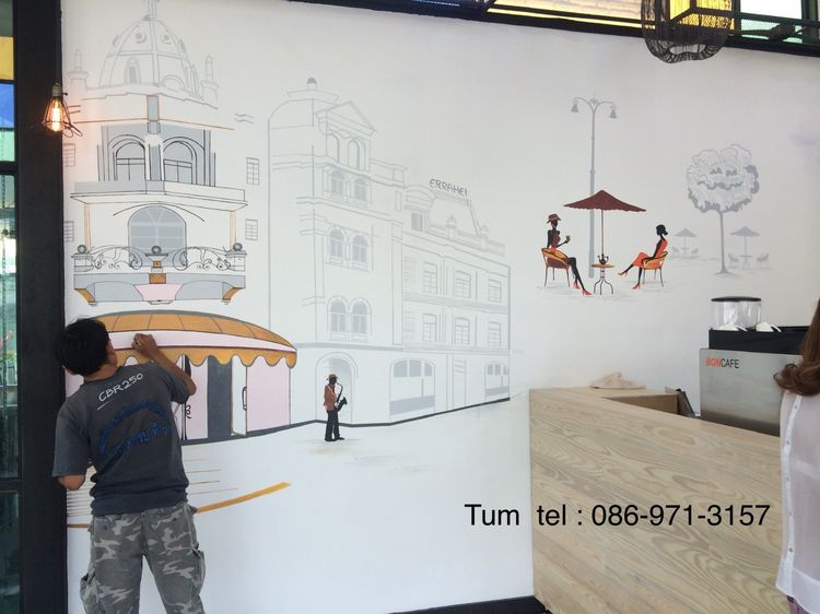 ประติมากรรมปั้นปูนสด งานปั้นปูนนูนต่ำ โดยช่างปั้นปูน และรับเพ้นท์บ้าน รูปที่ 8