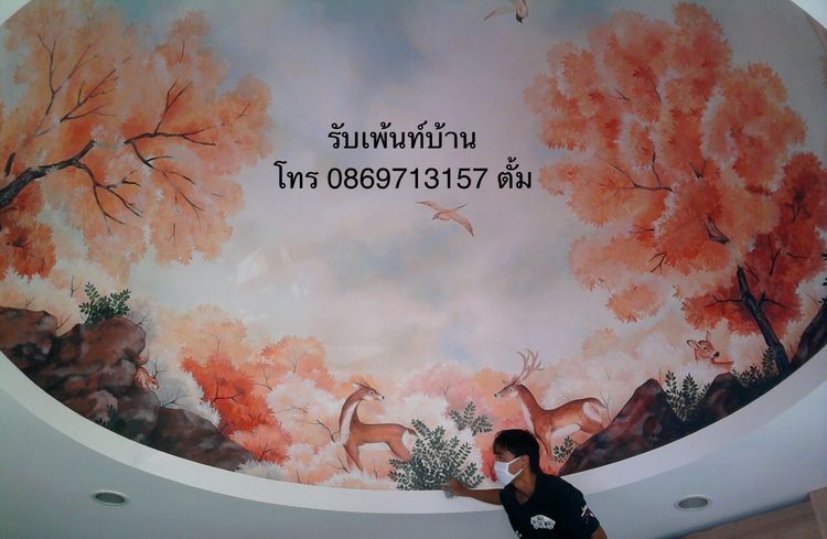 ประติมากรรมปั้นปูนสด งานปั้นปูนนูนต่ำ โดยช่างปั้นปูน และรับเพ้นท์บ้าน รูปที่ 7