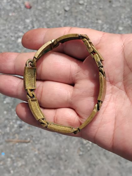 อื่นๆ สร้อยข้อมือ ทองเหลือง คลาสสิกโบราณแฮนด์เมด เก่าลายโบราณ งานสวย หายาก  