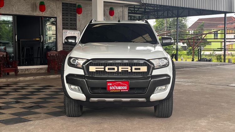 Ford Ranger 2018 2.2 Hi-Rider Wildtrak Pickup ดีเซล ไม่ติดแก๊ส เกียร์อัตโนมัติ ขาว รูปที่ 2