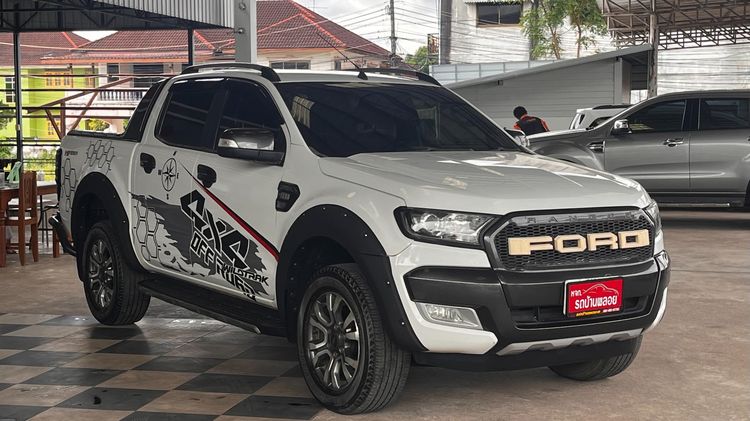 Ford Ranger 2018 2.2 Hi-Rider Wildtrak Pickup ดีเซล ไม่ติดแก๊ส เกียร์อัตโนมัติ ขาว รูปที่ 3
