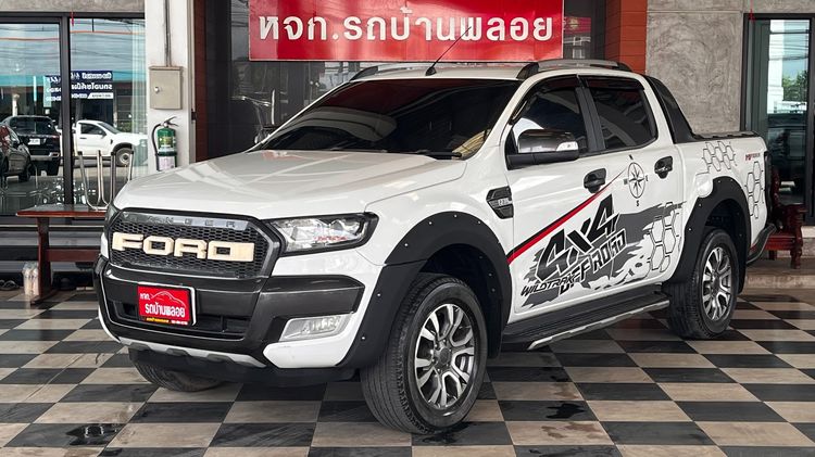 Ford Ranger 2018 2.2 Hi-Rider Wildtrak Pickup ดีเซล ไม่ติดแก๊ส เกียร์อัตโนมัติ ขาว