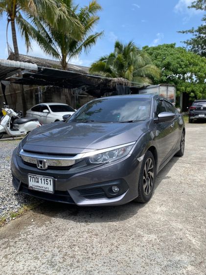 Honda Civic 2018 1.8 EL i-VTEC Sedan เบนซิน ไม่ติดแก๊ส เกียร์อัตโนมัติ เทา รูปที่ 2