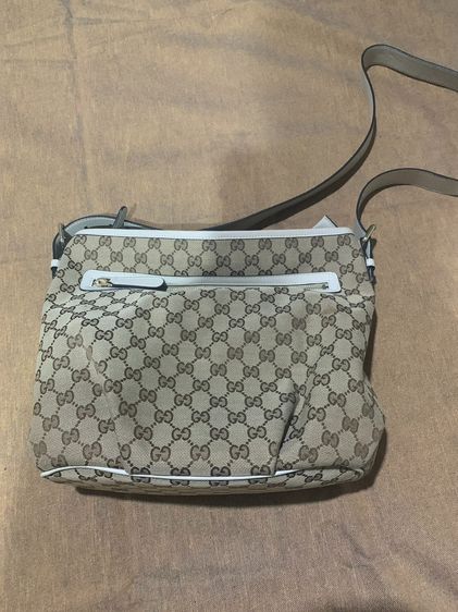 ขายกระเป๋าสะพาย Gucci GG Canvas Shoulder Bag White Beige Khaki รูปที่ 3
