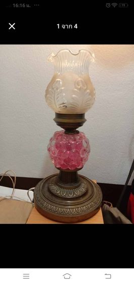 โคมไฟทองเหลืองแอนติก สุดคลาสสิค เรียกพลังงานจากคลิลตัลชมพูสนใจติดต่อ0833001181 รูปที่ 2