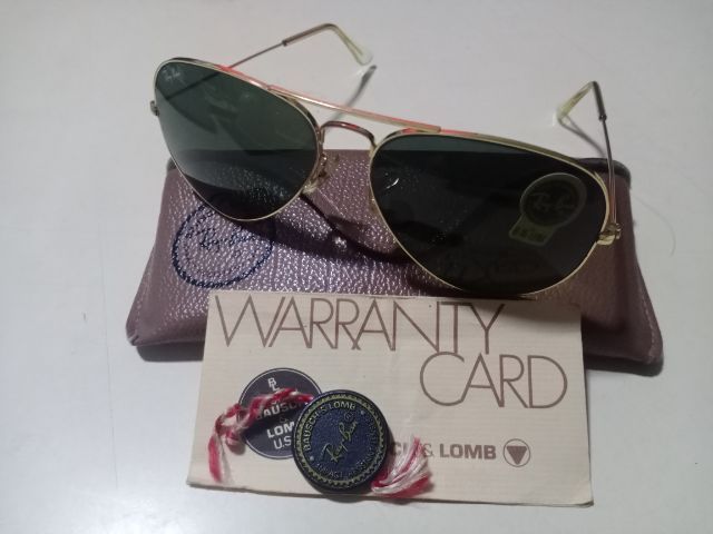 แว่นตา RayBan Aviator G-15 size 58 - 14 mm. Made In U.S.A.