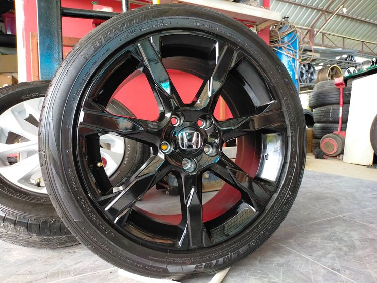 แม็กฮอนด้า ขอบ18 สีอบpowder coat พร้อมยางดันลอป 235 45 18 ปี24 ใส่civic accord อื่นๆ 5 รู 114 รูปที่ 2