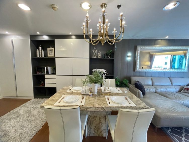 ตกแต่งครบ ไม่อนุญาต Belle Grand Rama9 3Beds 3นอน sell rent เช่า ขาย เบ็ลแกรนด์พระราม9 mrtพระราม9 รูปที่ 2