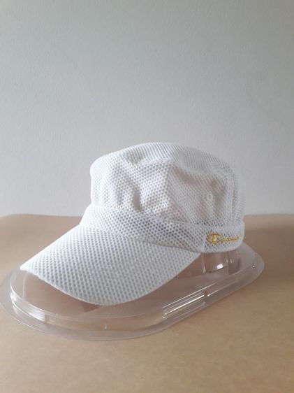 หมวก Champion หัวแบน สีขาว โลโก้ทอง รูปที่ 3