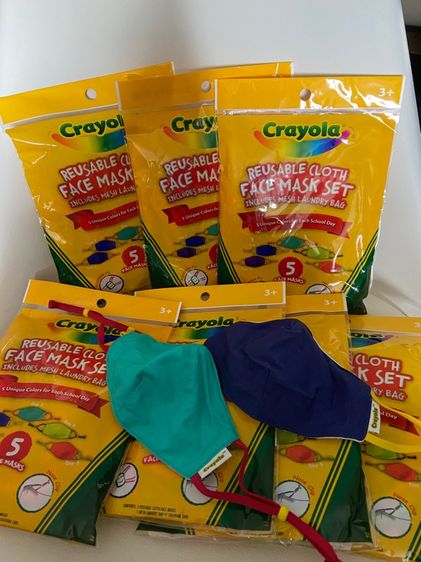 หน้ากากเด็ก crayola by GQ ของแท้ 1ซอง มี 5ชิ้น school mask kids