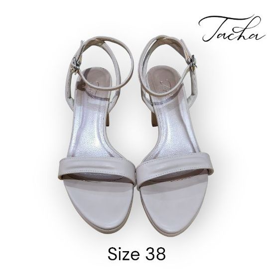 รองเท้าแบรนด์ Tacha Size 38 สี Beige ออกงานสวย รูปที่ 2
