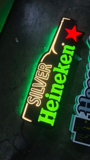ป้ายไฟ Heineken 80 cm หายาก รูปที่ 2