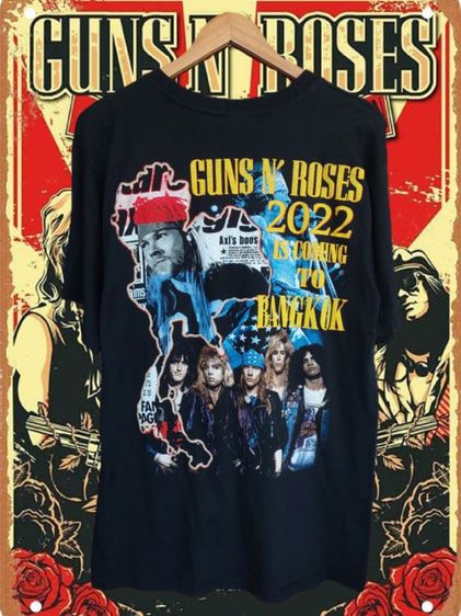 เสื้อวง Guns N Roses Tour Bankkok 2022s' รูปที่ 2