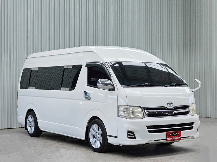 Toyota Commuter 2014 3.0 Van ดีเซล ไม่ติดแก๊ส เกียร์ธรรมดา ขาว รูปที่ 3