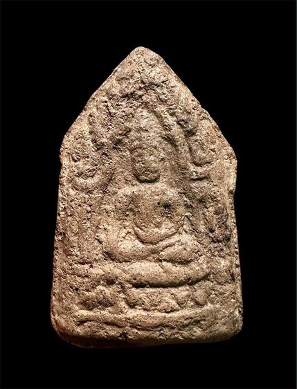 พระขุนแผนหลังกุมารทองยืนถือดาบ หลวงพ่อฑูรย์ วัดโพธิ์นิมิตร ตลาดพลู จัดสร้าง ปี 2495 