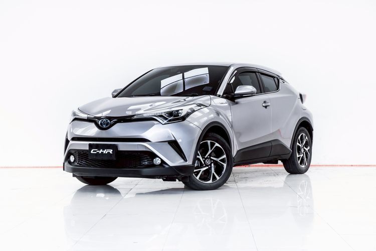 Toyota C-HR 2018 1.8 HV Hi Utility-car ไฮบริด ไม่ติดแก๊ส เกียร์อัตโนมัติ เทา
