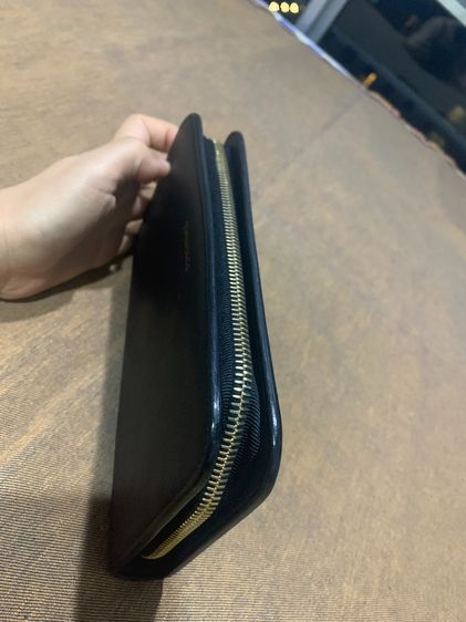 ขายกระเป๋าสตางค์ Authentic NEW Tiffany Co. Black Calfskin Leather Large Long Zippy Wallet รูปที่ 2