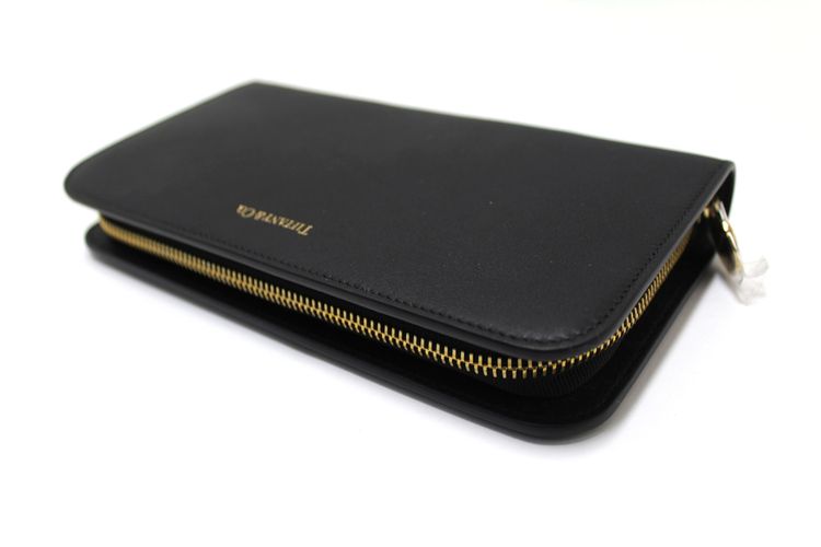 ขายกระเป๋าสตางค์ Authentic NEW Tiffany Co. Black Calfskin Leather Large Long Zippy Wallet รูปที่ 9