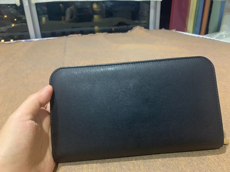 ขายกระเป๋าสตางค์ Authentic NEW Tiffany Co. Black Calfskin Leather Large Long Zippy Wallet รูปที่ 3