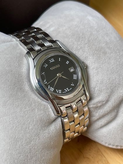GUCCI Round face Watches 5500L Quartz Black Dial Women รูปที่ 2