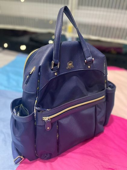 ขายกระเป๋าสะพาย กระเป๋าเป้ Kinloch Anderson ถือ Royal Warrant หนัง ลายตาราง สีกรมท่า รูปที่ 8